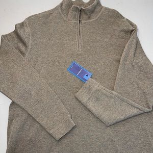 Croft & Barrow Sweater 2XL Mens 1/4 Zip Fleece Pull Over New With Tags